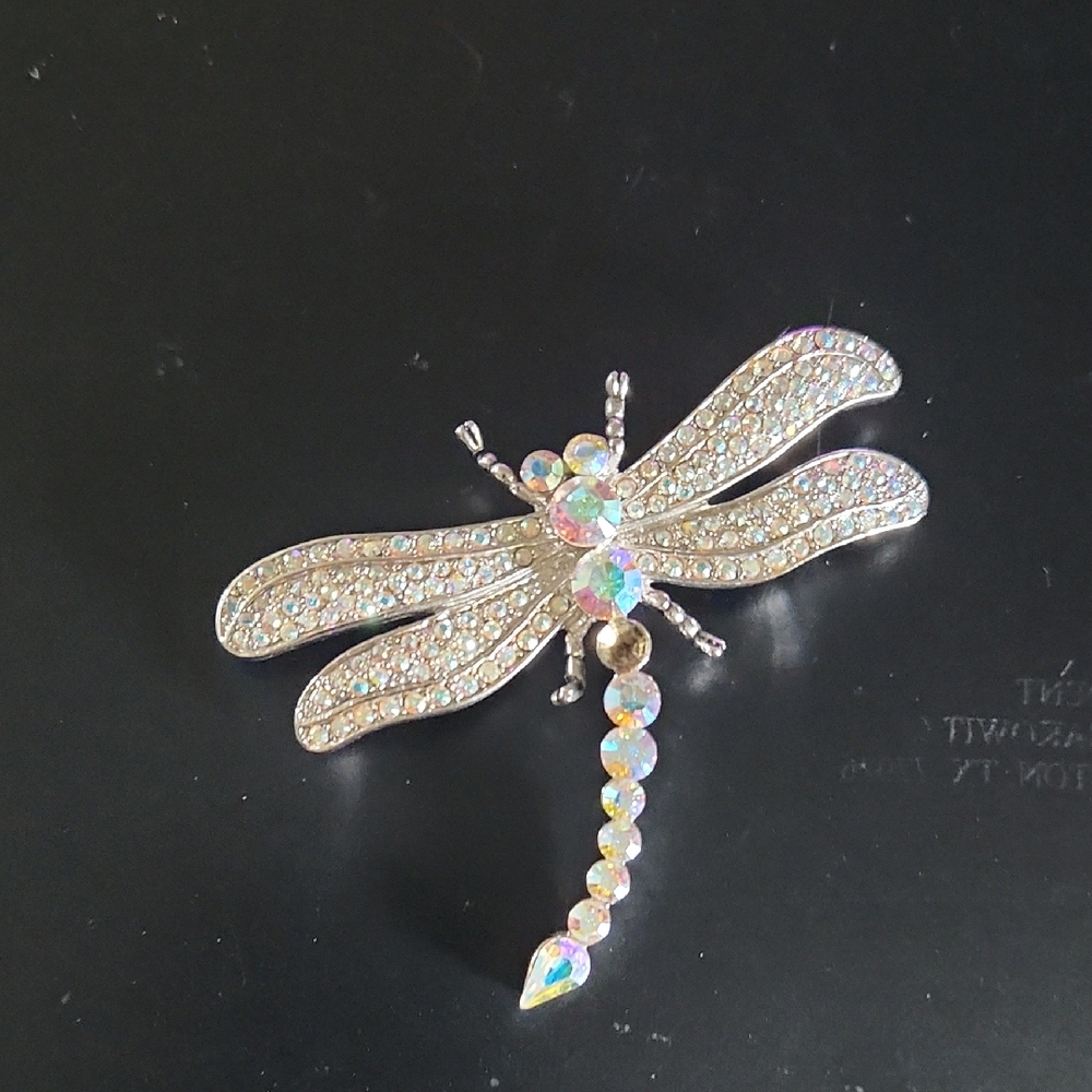 Park Lane Iridescent Dragonfly Brooch